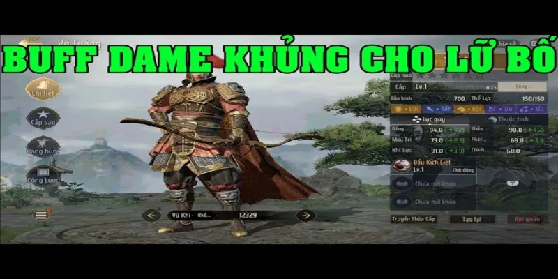Build Lữ Bố Tam Quốc Vô Song